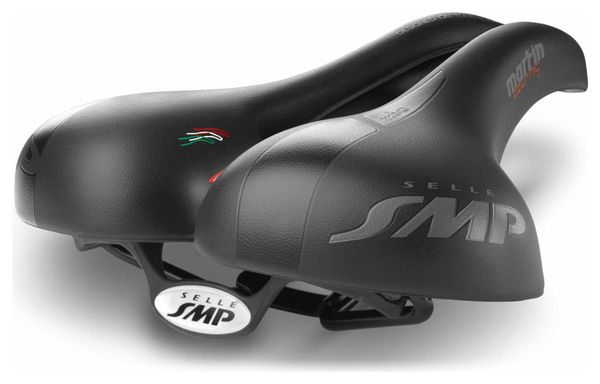Sella SMP Martin Touring Medium con binari in acciaio FeC30, nera