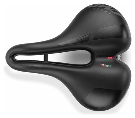 Sella SMP Martin Touring Medium con binari in acciaio FeC30, nera