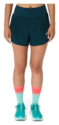 Short Asics Road 3.5in Vert Femme