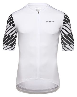Maillot Manches Courtes Gore Wear Swiftride Optical Blanc/Noir