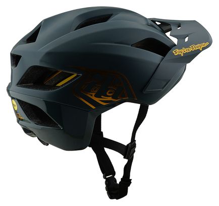 Troy Lee Designs Flowline Mips Grey/Gold MTB Casco