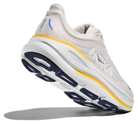 Hoka Bondi 9 Running Shoes White/Orange Men
