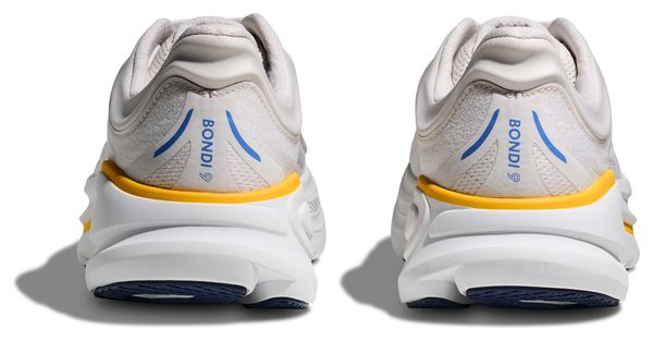 Hoka Bondi 9 Running Shoes White/Orange Men