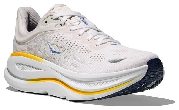 Hoka Bondi 9 Running Shoes White/Orange Men