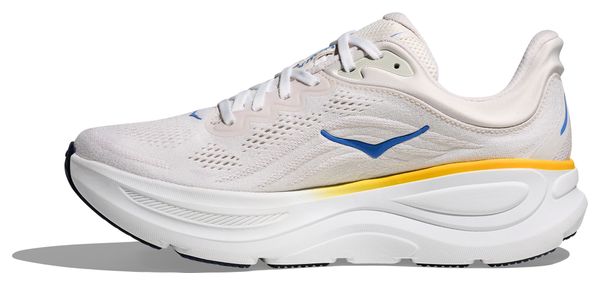 Hoka Bondi 9 Running Shoes White/Orange Men