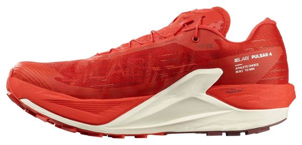 Salomon S/Lab Pulsar 4 Trail Shoes Red/White Unisex