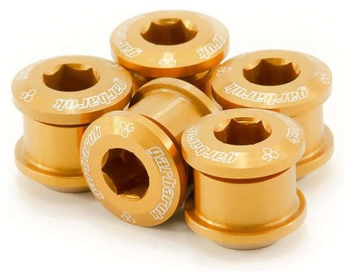 Set of 5 Garbaruk M8 x 0.75 Gold Plate Screws