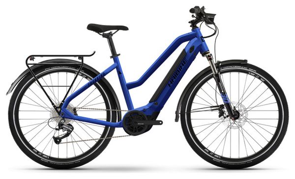 Haibike Trekking 4 Mid Shimano Alivio/Altus 9V 500 Wh 27.5'' Blu opaco 2023