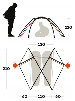 Ferrino Force 2 Backpacking Tent Green