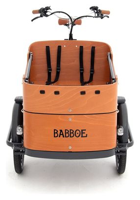 Babboe Curve Mountain Electric Three-Wheel Cargo Bike Enviolo NuVinci 500 Wh 20/26'' Anthracite Grey Brown 2023
