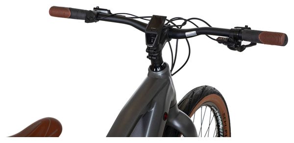 Bicicleta eléctrica de fitness Bicyklet Gabriel Shimano Altus 9S 500 Wh 27.5'' Gris titanio