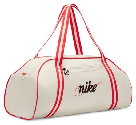 Bolsa de deporte Nike Gym Club Beige Rojo para mujer