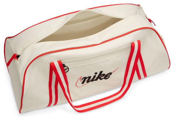 Bolsa de deporte Nike Gym Club Beige Rojo para mujer