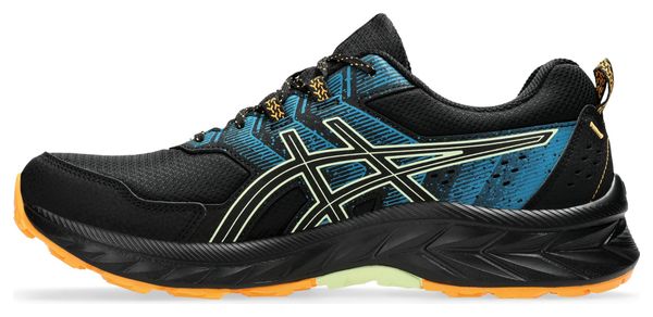 Asics Gel-Venture 9 Trail Shoes Black/Blue/Orange Men