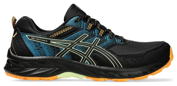 Asics Gel-Venture 9 Trail Shoes Black/Blue/Orange Men