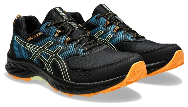 Scarpe Trail Asics Gel-Venture 9 Nero/Blu/Arancione Uomo
