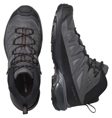 Salomon X Ultra 360 Mid Gore-Tex Grey/Black Hiking Shoes