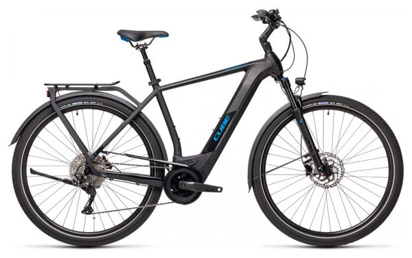 Bicicleta de ciudad eléctrica Cube Kathmandu Hybrid Pro 625 Shimano Deore 10S 625 Wh 700 mm Negro 2021