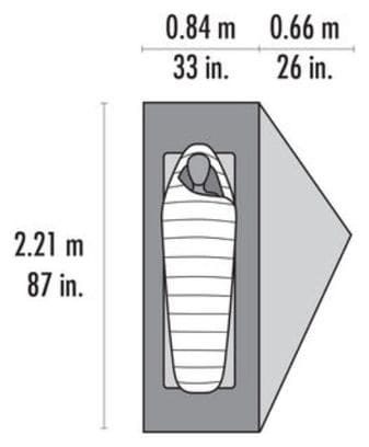 Tenda autoportante MSR FreeLite 1 V3 Verde