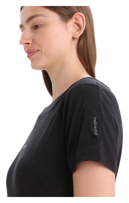 Icebreaker ZoneKnit Women's Merino Short Sleeve T-Shirt Black