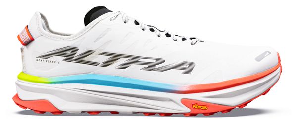Altra Mont Blanc Carbon Trail-Schuhe für Herren, Weiß/Rot