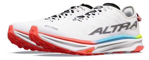 Altra Mont Blanc Carbon Trail-Schuhe für Herren, Weiß/Rot