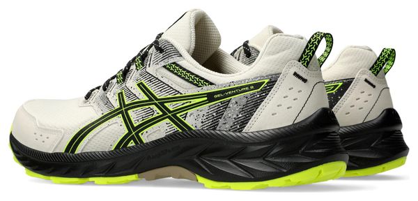 Chaussures Trail Asics Gel-Venture 9 Beige/Noir/Jaune Homme