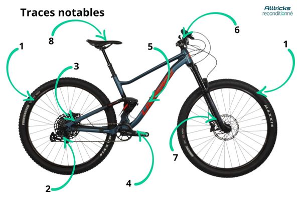 Produit Reconditionné - VTT Tout-Suspendu Lapierre Zesty TR 4.9 Sram GX Eagle 12V 29' Bleu 2024