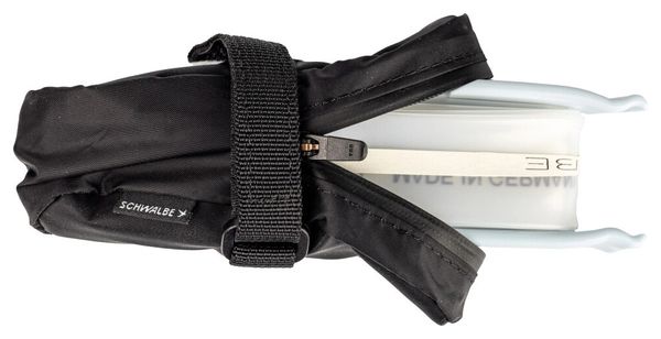 Bolsa de sillín Schwalbe Slim + cámara Aerothan 700x28/35 mm (Presta 80 mm) + 2 palancas de cubiertas