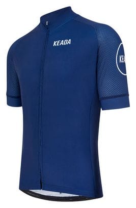 Maillot de cyclisme homme essentiel à manches courtes - Marine