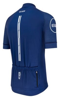 Maillot de cyclisme homme essentiel à manches courtes - Marine