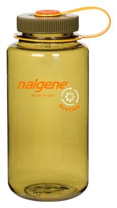 Nalgene Wide Mouth Sustain Flasche 1L - Olive
