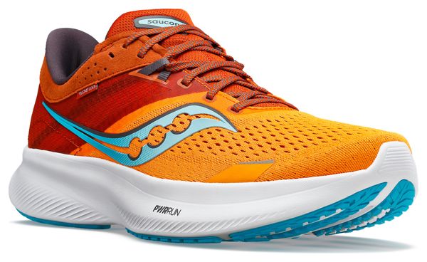 Chaussures de Running Saucony Ride 16 Orange Bleu