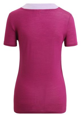 Women's Icebreaker ZoneKnit Merino Short Sleeve T-Shirt Violet/Pink