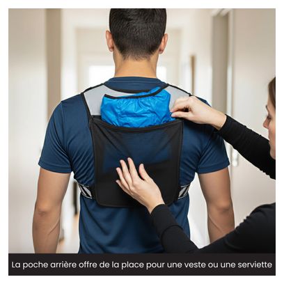Gilet d'hydratation avec Bouteille Soupple (250 ML) - Running vest + Soft Flask