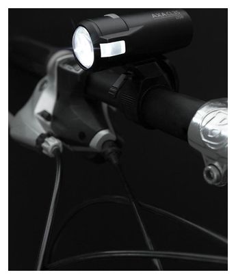 AXA phare Compactline usb 35 lux noir