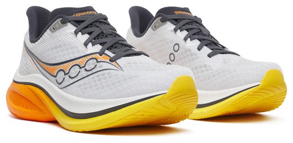 Saucony Endorphin Speed 5 Running Shoes, White/Orange, Men's