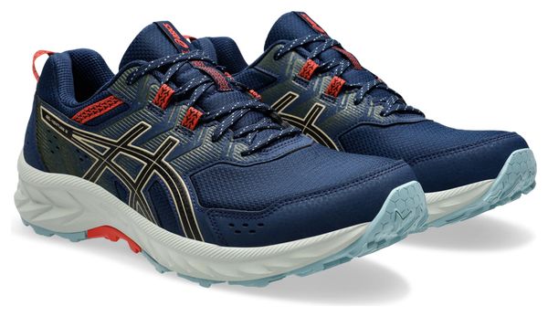 Asics Gel-Venture 9 Trailrunning-Schuh Blau/Rot Herren