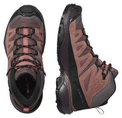 Chaussures de Randonnée Femme Salomon X Ultra 360 Mid Gore-Tex Marron/Noir