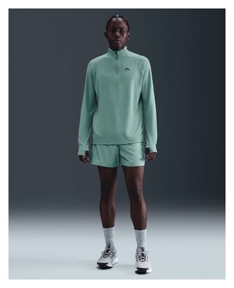 Camiseta 1/2 Cremallera Nike Trail Green, Hombre