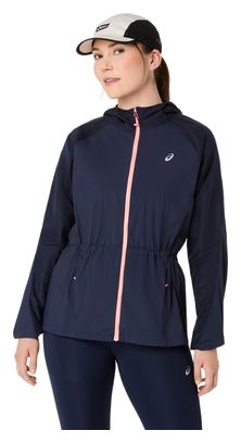 Asics Road Packable Windbreaker Jacket Blue Women's