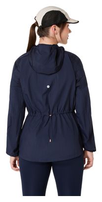 Asics Road Packable Windbreaker Jacket Blue Women's