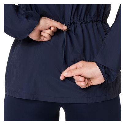 Asics Road Packable Windbreaker Jacket Blue Women's