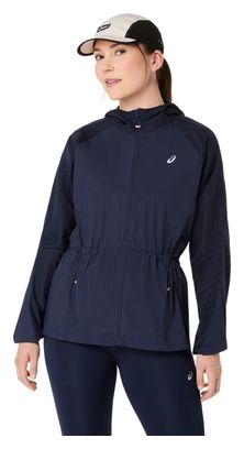 Asics Road Packable Windbreaker Jacket Blue Women's