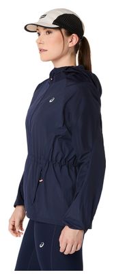Asics Road Packable Windbreaker Jacket Blue Women's