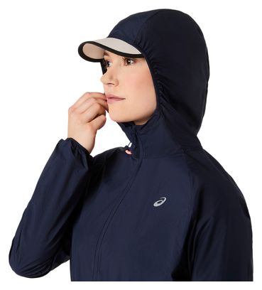 Asics Road Packable Windbreaker Jacket Blue Women's