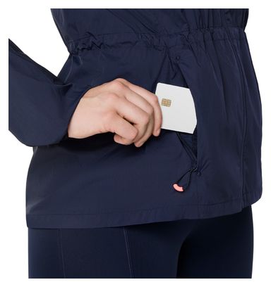 Asics Road Packable Windbreaker Jacket Blue Women's