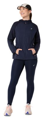Asics Road Packable Windbreaker Jacket Blue Women's