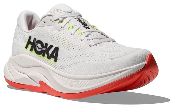 Hoka Rincon 4 Women's Running Shoes in White/Red