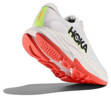 Hoka Rincon 4 Women's Running Shoes in White/Red